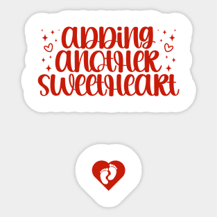 Valentines Day Pregnancy Announcement Gifts, Adding Another Sweetheart Sticker